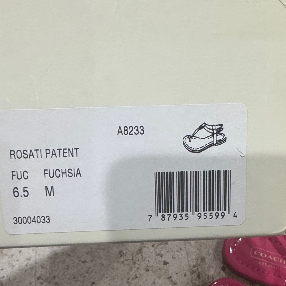 Coach Fuchsia Strappy Sandals - Picture 2 of 11